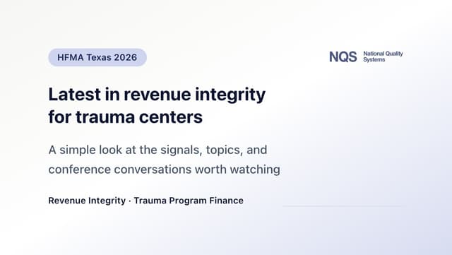 Image for Latest in Revenue Integrity for Trauma Centers at the HFMA Texas 2026