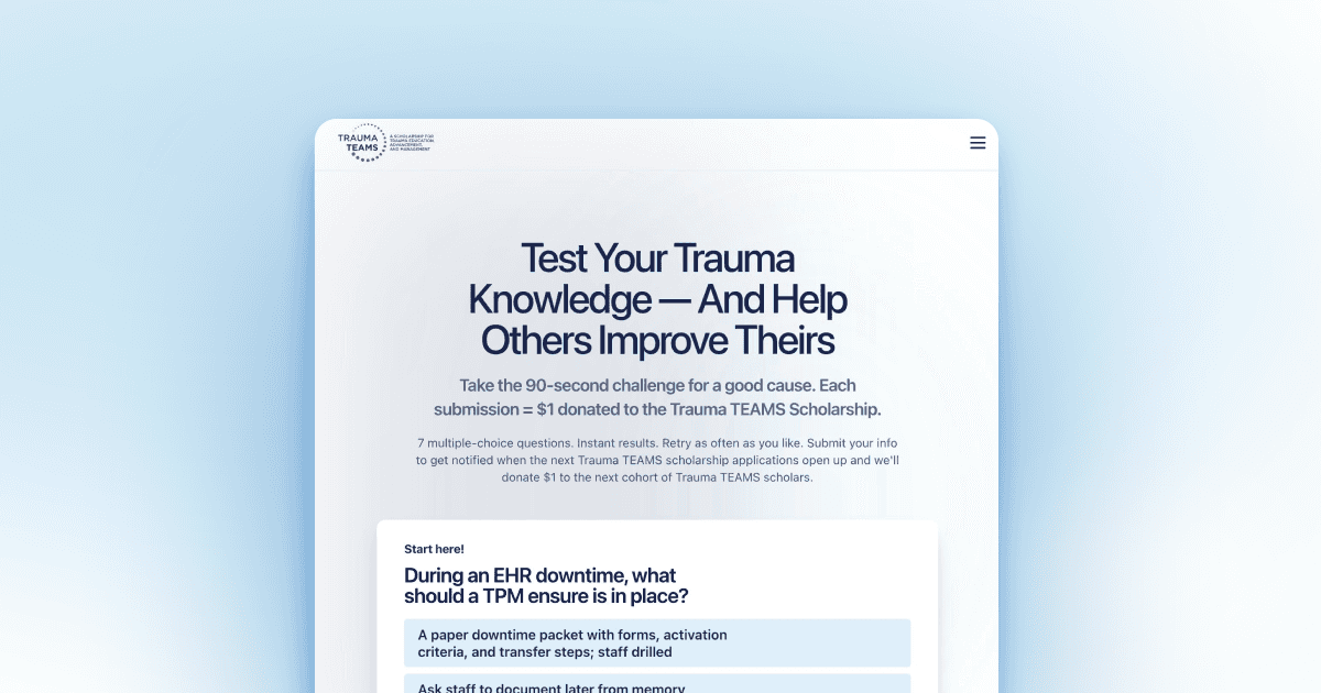 Is Your Trauma Leadership Knowledge Up to Date?