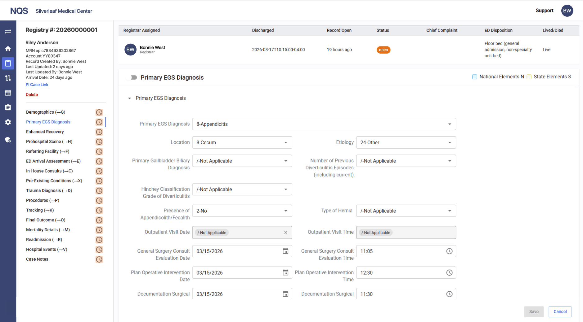 EGS Registry